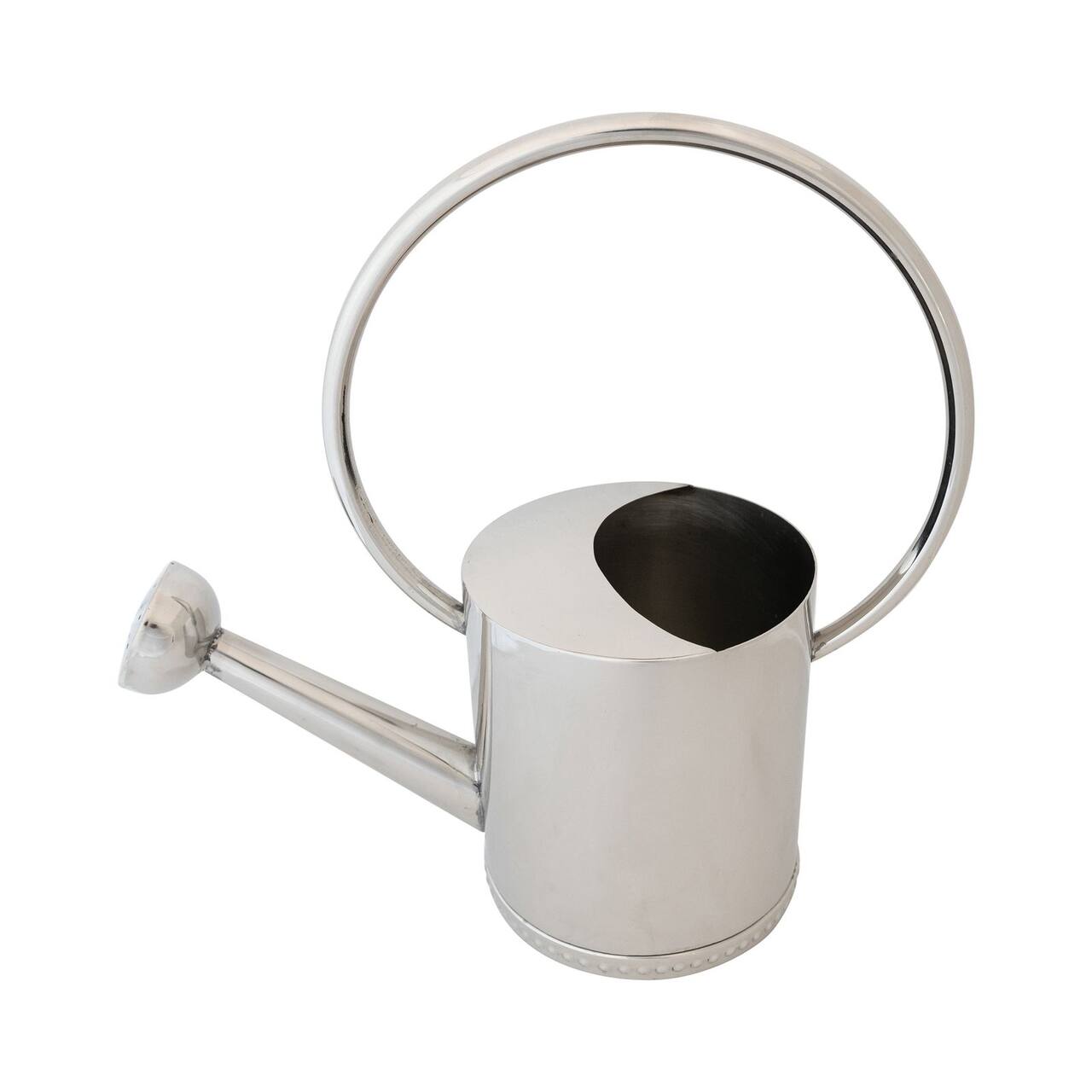Hello Honey® One Gallon Stainless Steel Watering Can with Nickel Finish